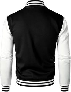 New Fashion Leather Sleeve <b>Vintage</b> Letterman Baseball <b>Jacket</b> Custom Chenille Embroidery High Quality <b>Varsity</b> <b>Jacket</b> for Men - Product Image 2