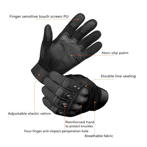Guantes de Motocicleta de Cuero Completo y Fibra de Carbono, Resistentes a la Intemperie, para Ciclismo de Montaña MTB y Carretera, Precio al por Mayor, Guantes de Motocross - Product Image 4