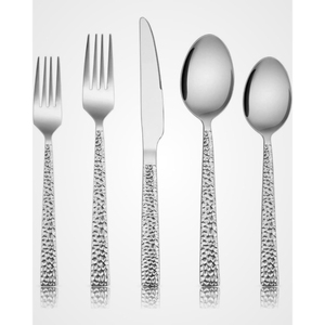 Minimalist Metal Flatware Set High Mirror Polish Stainless Steel <b>Cutlery</b> Dishwasher Safe for Wedding and Home Use - Product Image 3