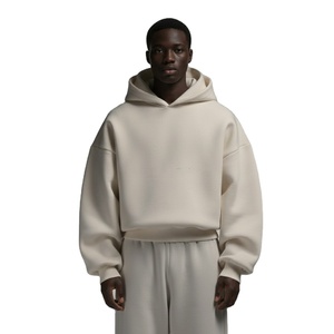 เสื้อฮู้ดดี้ผ้าเฟรนช์เทอร์รี่แบบสั่งทำพิเศษ น้ำหนัก 450 กรัม ผ้าฝ้าย 100% ทรงบ็อกซี่ ไหล่ตก ทรงโอเวอร์ไซส์ สำหรับผู้ชาย - Product Image 3