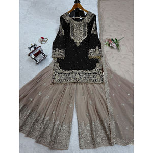 ชุดเดรสผ้าจอร์เจียเทียมสำหรับผู้หญิงชุดเดรสผ้าไหมประดับมุกและลูกไม้แฟนซีและงานเรียงตามลำดับ - Product Image 1