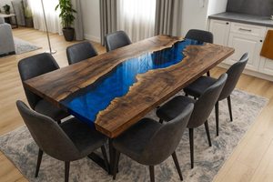 Best Selling Exclusive Epoxy <b>Resin</b> <b>Top</b> Center <b>Table</b> Customized Wooden <b>Top</b> Coffee <b>Table</b> Modern Living Room Decorative Epoxy <b>Table</b> - Product Image 3