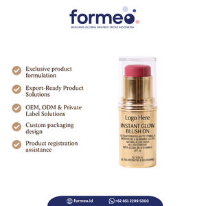 บริการ OEM บลัชออนเนื้อครีมขนาดพกพา ติดโลโก้แบรนด์ของคุณเอง กันน้ำ ติดทนนาน เกลี่ยง่าย เม็ดสีแน่น - Product Image 3