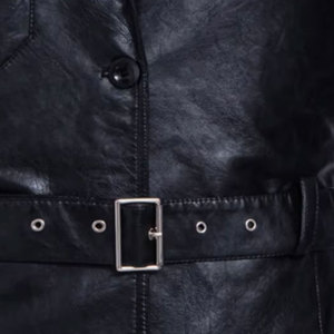 Chaqueta de Cuero PU Lavado de Alta Calidad para Hombre, Corte Ajustado, Cuello Camisero, Cierre de Cremallera, Resistente al Viento, Hecha en Pakistán - Product Image 4
