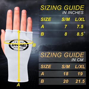 FARABI Fitness Polyester boxing inner Gloves Half Finger Workout Exercise Hand Wraps White Gray Pink Blue Red Black All Seasons - Product Image 6