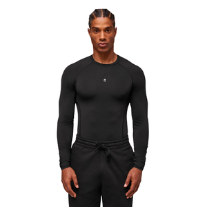 Camiseta de Manga Larga de Compresión para Hombre en Negro para Ropa Deportiva y de Entrenamiento, Elástica y Transpirable - Product Image 2