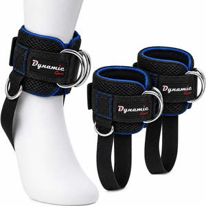 New Custom Logo High Quality Breathable Exercise Accessories Ankle Gym Ankle Straps <b>Cable</b> Machines Wraps Customized Material - Product Image 4