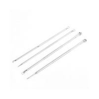 MEDSPO Kit d'outils anti-points noirs en acier inoxydable pour nettoyage en profondeur des pores du visage, extracteur d'acné, longue durée
