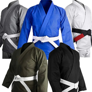 Kimono de Jiu Jitsu MMM Sports de alta calidad, chaqueta brasileña de BJJ-Jiu Jitsu 100% algodón con impresión de logotipo personalizado en la parte delantera. - Product Image 1