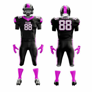 Maillot de football américain de qualité supérieure pour adulte avec logo personnalisé, tissu polyester, col en V, uniforme de football américain pour homme - Product Image 1