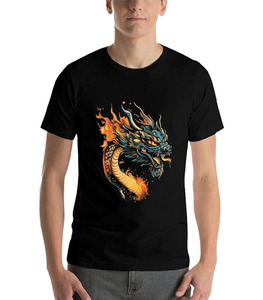 High Quality Wholesale Men's T-<b>Shirt</b> 100% Polyester Knitted Breathable <b>Compression</b> Loose Fit Short Sleeve 300g <b>Custom</b> <b>Design</b> - Product Image 2