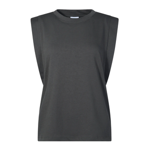 Breathable Soft Hand Feel Sleeve Cut Off T-Shirt Women's 100% Cotton Sleeveless Gym Summer Rhinestone Cropped Top Women T-Shirt - Product Image 5