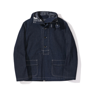 Men's Coated High Quality High Street Style Denim <b>Jackets</b> Eco-Friendly Outdoor Hoodie <b>Parka</b> Spring Autumn with cheap quality - Product Image 1