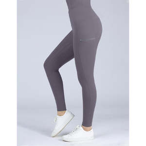 Pantalones de Montar a Caballo de Cintura Alta con Compresión, Transpirables, de Algodón y Silicona, Personalizados OEM, Leggings Ecuestres para Mujer, Estilo Western - Product Image 3