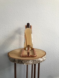 Vintage Style Metal <b>Table</b> Bottle Holder Elegant Wine Rack For Dining <b>Table</b> Kitchen And Home Bar Display Purpose From India - Product Image 4