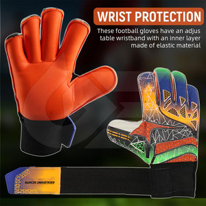 Gants de gardien de but de football durables et résistants en cuir, personnalisables, pour l'extérieur, fabrication directe d'usine, fabriqués au Pakistan - Product Image 3