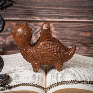 Natural Wood Dragon Statue Handmade Craft OEM Wooden Dragon Figurine Manufacturer Supply by AYAANS CREATIONS - Product Image 3