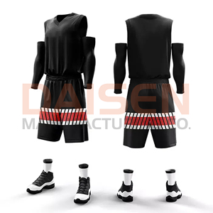 Sleeveless Basketball Uniform Set Modern Design Lightweight Comfortable Sportswear Jersey and Shorts for Team Training - Product Image 4