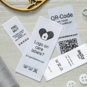 Etiqueta de Cuidado de Ropa Tejida Personalizada, Etiqueta de Instrucciones de Lavado para Ropa, Zapatos y Bolsos - Product Image 3