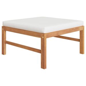 Ensemble de salon de jardin modulaire en teck massif crème, 6 pièces - Product Image 5