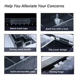 Boîte de présentation modulaire en acrylique à 3 couches, solide, simple, durable, écologique, pour les serpents, les lézards, les reptiles, les expositions de zoos - Product Image 5