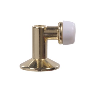 Floor Mount Angled <b>Door</b> <b>Stop</b> with Buffer - Product Image 1