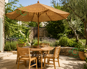 Parasol en fibre de coco pour l'extérieur, idéal pour les stations balnéaires, les piscines, les jardins et les restaurants - Product Image 3