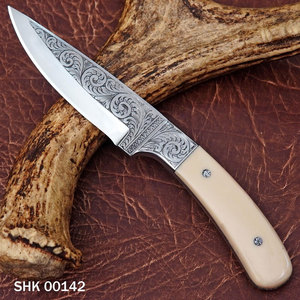 Cuchillo de caza hecho a mano con acero D2, cuchillo de coleccionista, cuchillo para bushcraft, regalo para padre, hermano, esposo. - Product Image 5