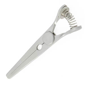 Pinza Glover Bulldog con tornillo de ajuste de resorte, diseño curvo de 9 cm, mandíbulas de 4 cm, para uso en instrumentos quirúrgicos y médicos, suministro con logotipo personalizado - Product Image 2