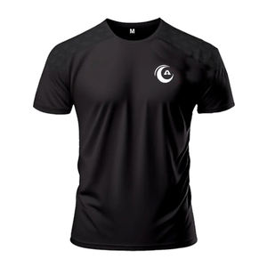 Camiseta Deportiva Personalizada con Serigrafía, para Hombre, con Agarre de Silicona, Cuello Redondo, Ajustada, Transpirable, de Nailon/Algodón, para Primavera - Product Image 3