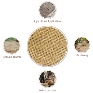 Rollo de tela de arpillera de Yute natural para embalaje, embalaje, uso agrícola e industrial, tela ecológica del fabricante - Product Image 4