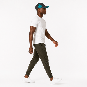 Gorra de Béisbol de 6 Paneles Negra y Verde Azulado con Diseño de Bloques de Color para Adultos, Estilo Deportivo Unisex, Cierre Ajustado - Product Image 2