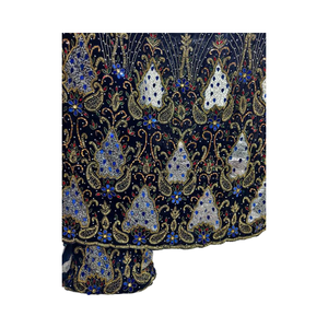 Nuevo y Moderno Tejido Indio Nigeriano George, Bordado Ecológico con Cuentas, Ropa de Poliéster Kanga para Mujer, para Ocasiones Especiales - Product Image 6