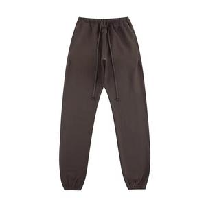 Women's Solid Color <b>Harem</b> Pants Straight Mid Waist Drawstring Closure Regular Fit Full Length Knitted Casual Winter Wear - Product Image 1