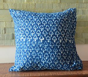 ปลอกหมอนอิงผ้าฝ้ายแท้ 100% พิมพ์ลายด้วยมือ พร้อมขอบเย็บอย่างดี เหมาะสำหรับใช้ในโรงแรม ตกแต่งโซฟา เตียงนอน และบ้าน - Product Image 5