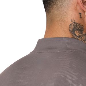 <b>Mens</b> Camo Quarter Zip Training <b>Pullover</b> Long Sleeve Athletic Gym Top Moisture Wicking Running Fitness Sports Activewear Shirt - Product Image 5