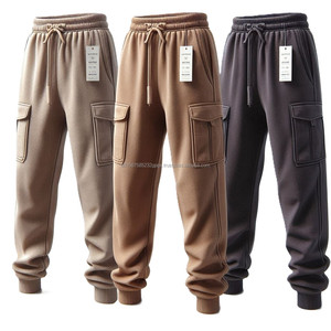 Pantalon de jogging en coton pour femmes sur mesure Streetwear élastique à séchage rapide Style confort taille moyenne pantalon de survêtement cargo plat en gros - Product Image 3