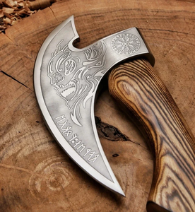 Cuchillo para Pizza de Acero al Carbono Personalizado, Hecho a Mano, con Mango de Madera Antideslizante, Sostenible, con Logotipo Personalizado, LEGACY BLADES, Venta al Por Mayor - Product Image 3