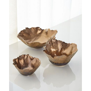 Meilleures ventes : bols de service de luxe en métal de haute qualité, finition argentée brillante et dorée, pour la cuisine. - Product Image 3