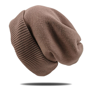 Vente en gros de bonnets d'hiver 100% laine pour hommes, qualité supérieure, logo imprimé personnalisé - Product Image 5
