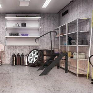 <b>Foldable</b> 3-<b>Step</b> RV Interior Accessory Hot Tub Height Adjustable <b>Step</b> Ladder with Non-Slip Handrail and Feet - Product Image 4