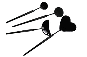 Professional Gold-Plated Custom <b>Compact</b> Wall Mounted Non-Foldable Cosmetic Eyelash <b>Mirror</b> Stainless Steel Dental Mouth <b>Mirror</b> - Product Image 2