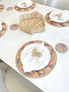 Bow Shape Rattan Napkin Ring Handwoven Decorative <b>Table</b> Accessory For Outdoor Dining Setup For Garden Patio And <b>Balcony</b> Meals - Product Image 2