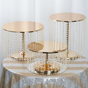Support à gâteau rectangulaire en métal à 2 niveaux, plateau de présentation de desserts, accessoire de décoration intérieure, support à gâteau de luxe, fournitures pour centre de table d'hôtel - Product Image 6