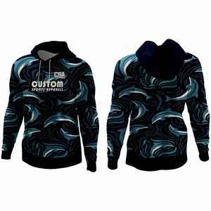 Nueva Camiseta Clásica con Estampado Puff para Hombre, Camiseta de Pesca Personalizada, Camiseta con Capucha de Manga Larga con Estampado Digital para Hombre - Product Image 1