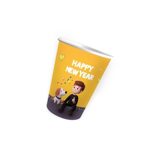 Gobelet en papier à paroi simple de 20 oz imprimé sur mesure avec revêtement PE anti-fuite – Catégorie de produit personnalisable : Gobelets - Product Image 2