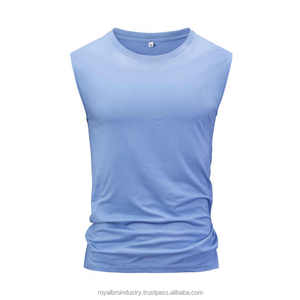 Camiseta informal para hombre personalizada de fábrica, camisetas sin mangas para gimnasio, camisetas sin mangas para hombre - Product Image 1