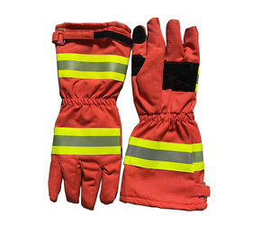 Firefighter Gloves With Reflective Strap Forest Fire Fight Gloves - Product Image 5