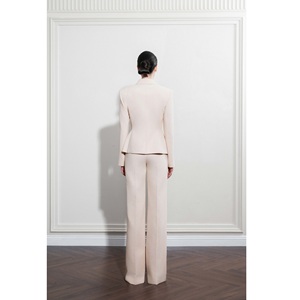 Wholesale <b>Blazer</b> <b>Set</b> For Women ODM Supply ELISE FIT <b>BLAZER</b> Textured Soft Notched Collar Regular Length Women's Casual <b>Blazer</b> - Product Image 6