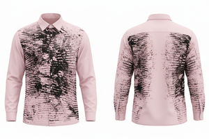 Camisa de Vestir de Manga Larga con Diseño Abstracto Personalizado para Oficina y Trabajo, Camisas Casuales Elegantes con Diseño Gráfico Moderno - Product Image 2